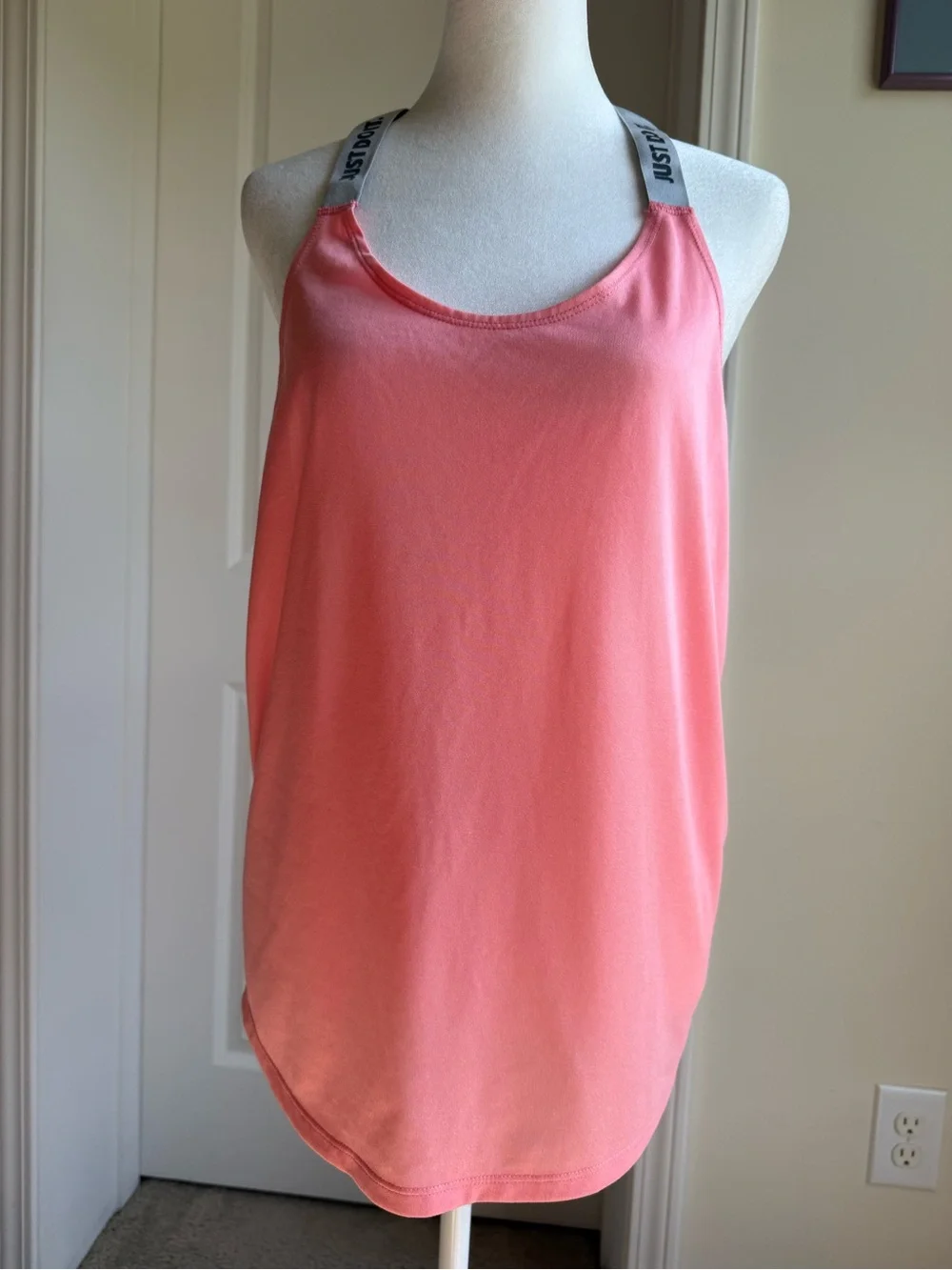 Nike Coral Racerback Tank with Branded Straps